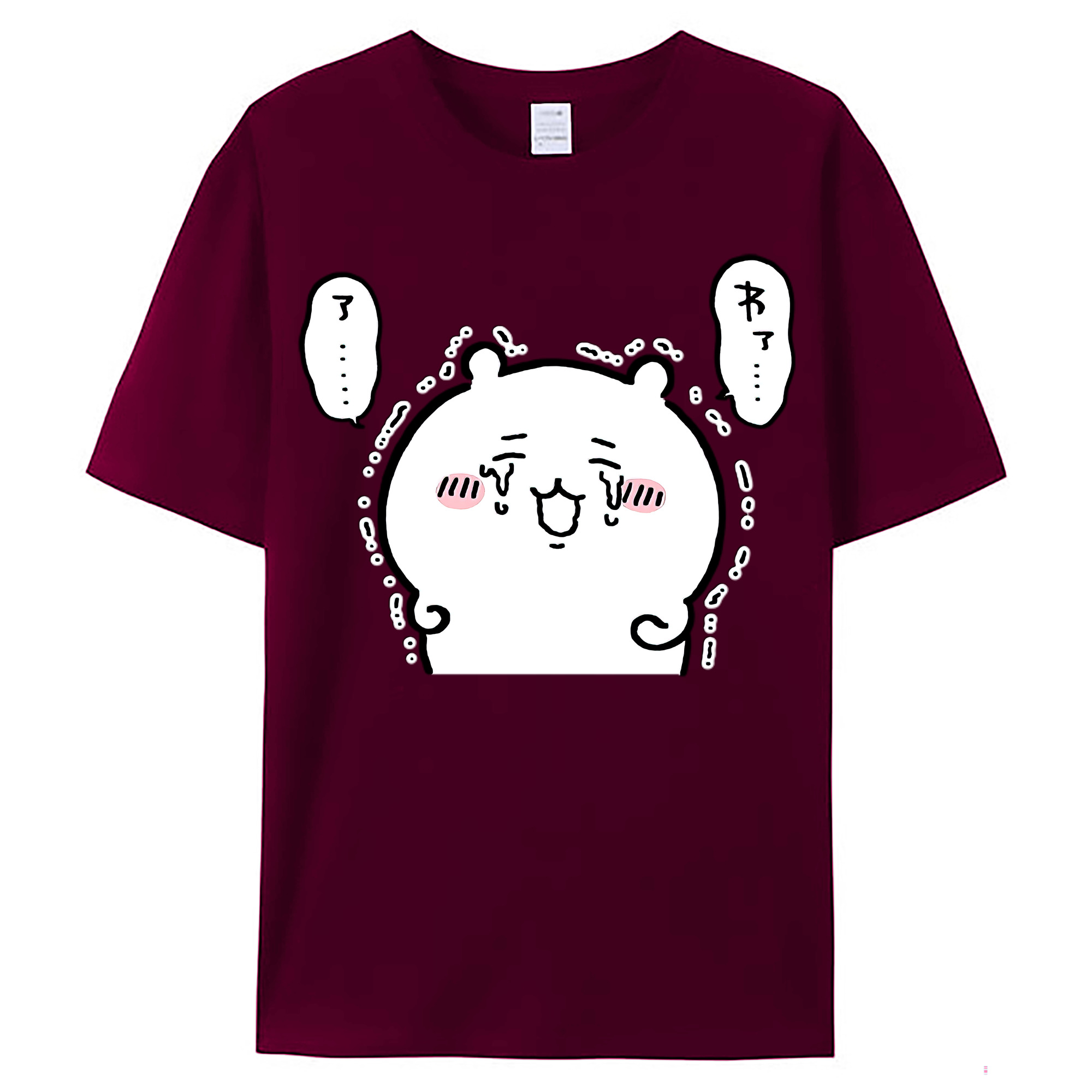 （画像用） ちいかわ ちいかわ Chii-kawa chiikawa レディースカジュアルプリントTシャツ（綿100％）